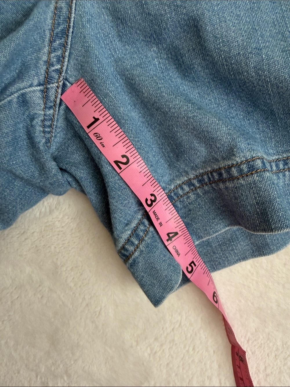 Tommy Bahama Light Blue Denim Drawstring Women's Shorts - Picture 5 of 5